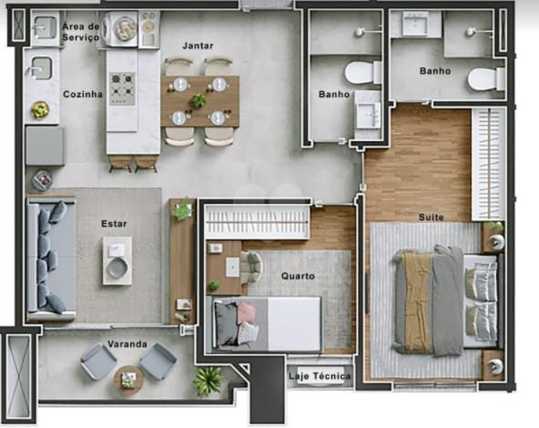 Apartamento 59m²