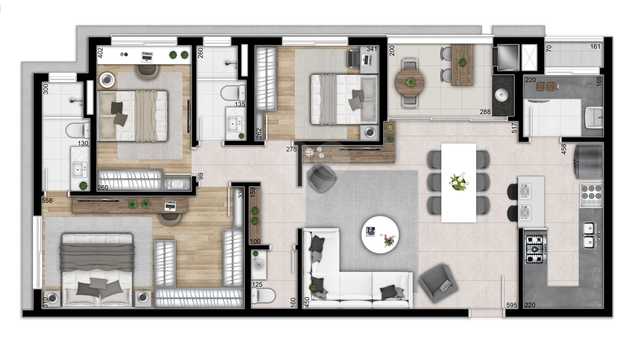 Apartamento 119m²