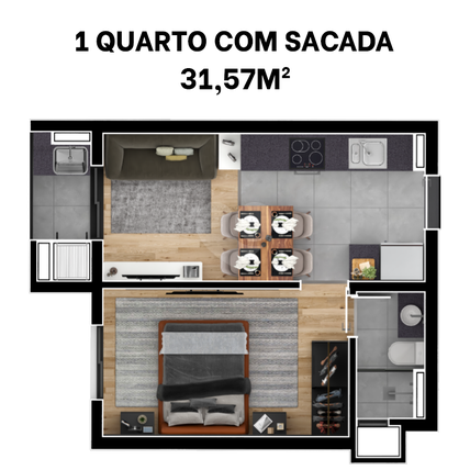 Apartamento 31m²