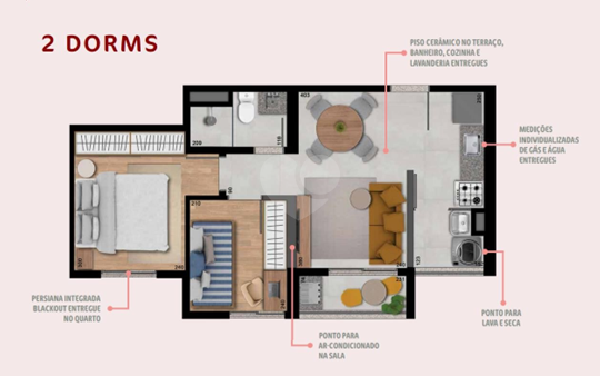 Apartamento 40m²