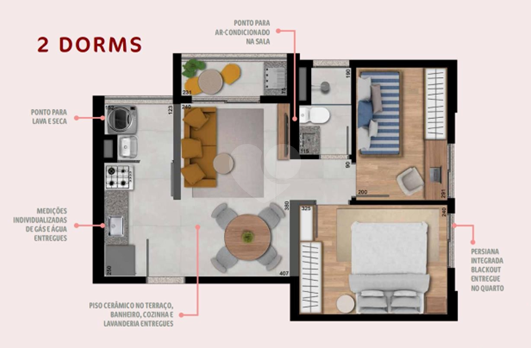 Apartamento 40m²