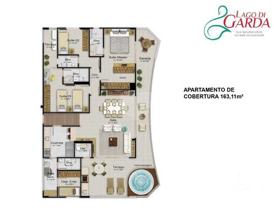 Apartamento 163m²