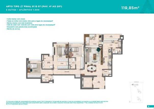 Apartamento 119m²