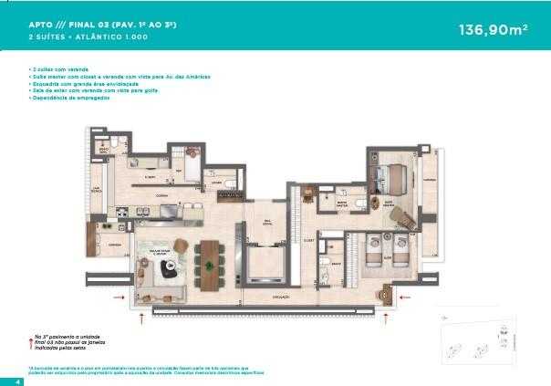 Apartamento 136m²