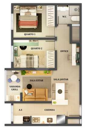 Apartamento 49m²