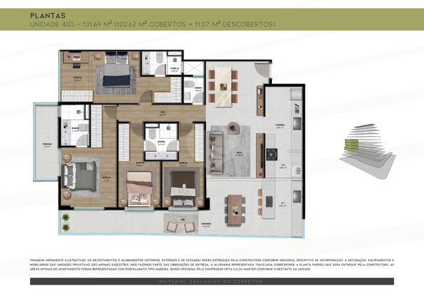 Apartamento 131m²