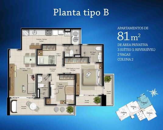 Apartamento 81m²