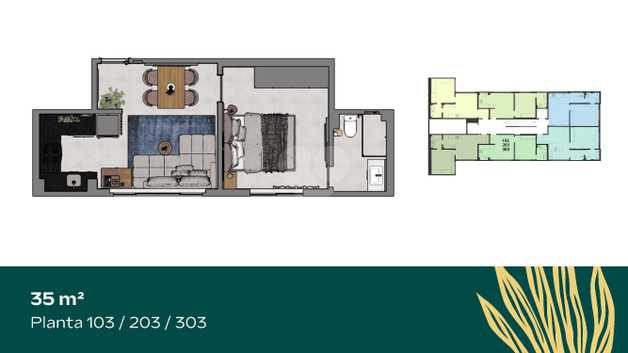 Apartamento 35m²