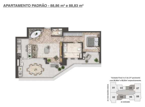 Apartamento 88m²