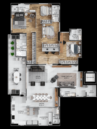 Apartamento 118m²