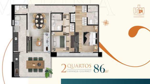 Apartamento 86m²