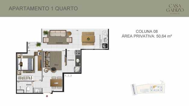 Apartamento 50m²