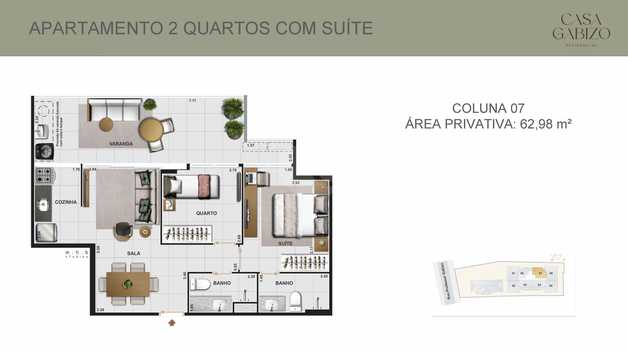 Apartamento 62m²