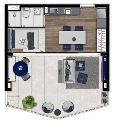 Apartamento 42m²