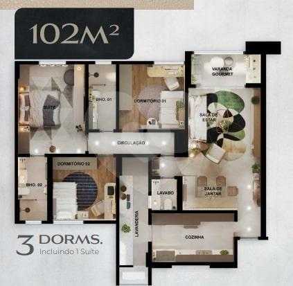 Apartamento 102m²