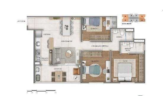 Apartamento 79m²