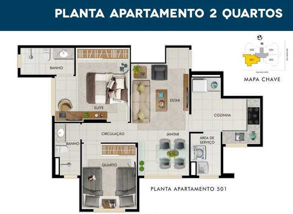 Apartamento 60m²