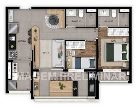 Apartamento 64m²