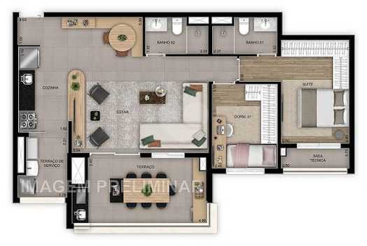 Apartamento 84m²