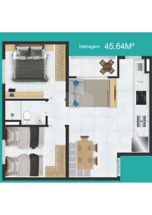 Apartamento 45m²