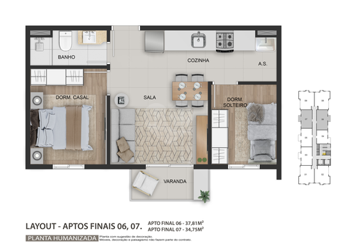 Apartamento 34m²
