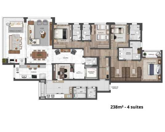 Apartamento 220m²