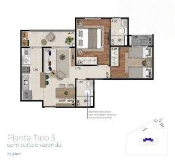 Apartamento 59m²