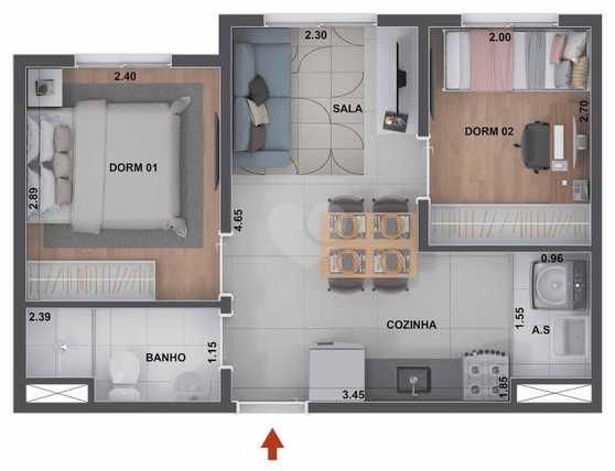 Apartamento 34m²