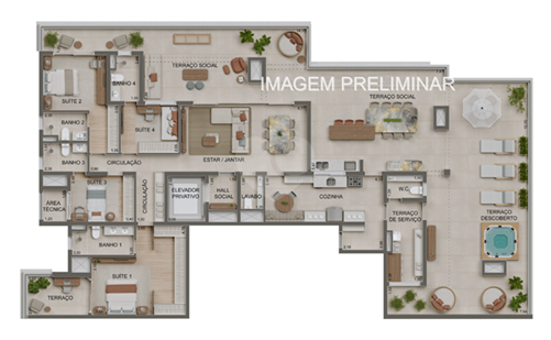 Apartamento 328m²