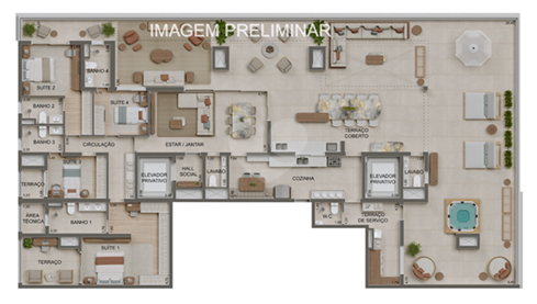 Apartamento 391m²