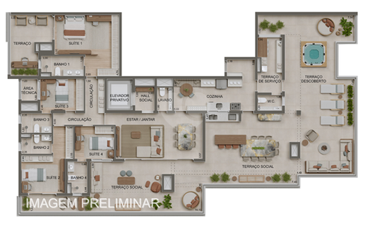 Apartamento 331m²