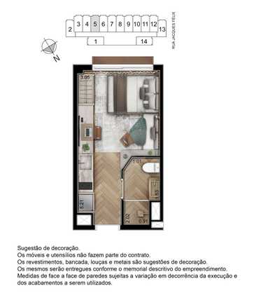 Apartamento 19m²