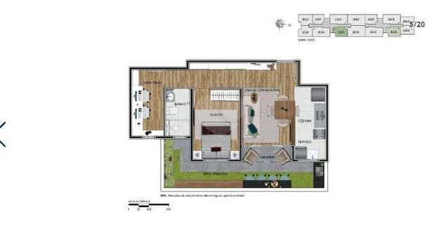 Apartamento 55m²