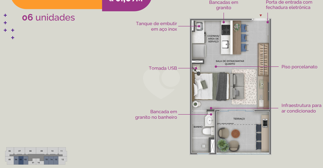 Apartamento 30m²