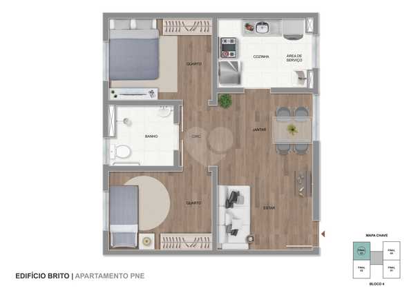 Apartamento 48m²