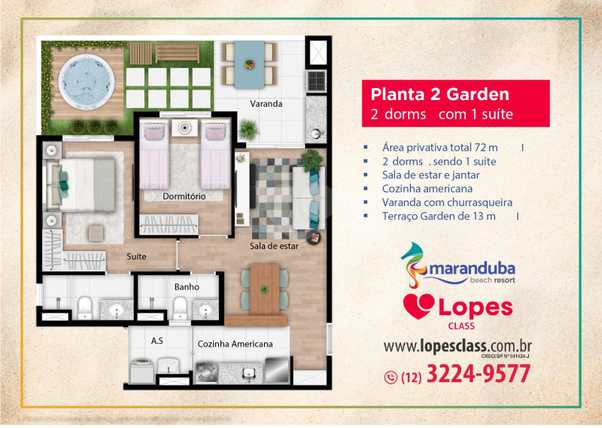 Apartamento 72m²