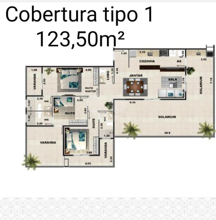 Apartamento 123m²