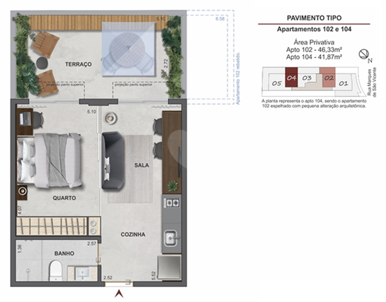 Apartamento 41m²