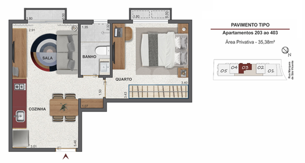 Apartamento 35m²