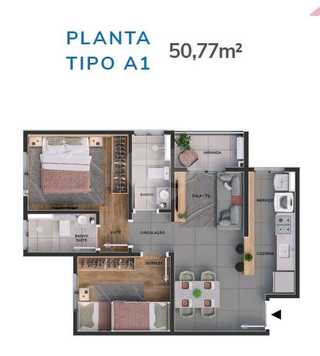 Apartamento 50m²