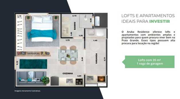 Apartamento 35m²