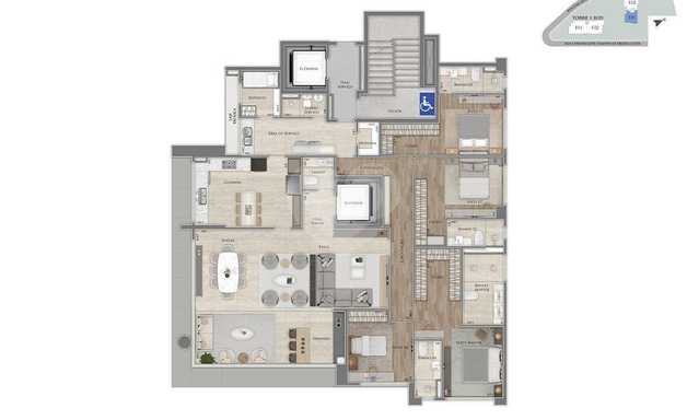 Apartamento 236m²