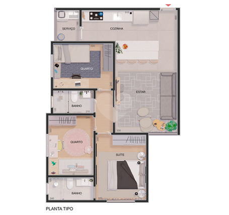 Apartamento 69m²