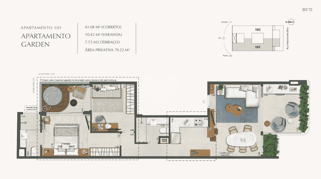 Apartamento 79m²