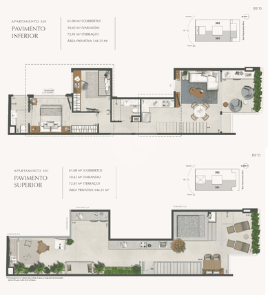 Apartamento 144m²