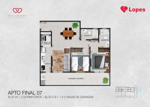 Apartamento 81m²