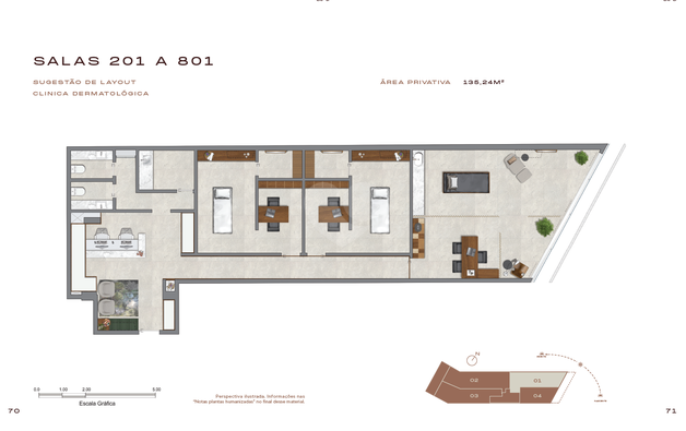 Salas 135m²