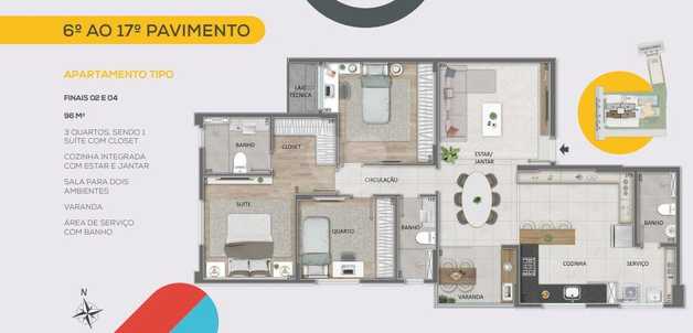 Apartamento 96m²