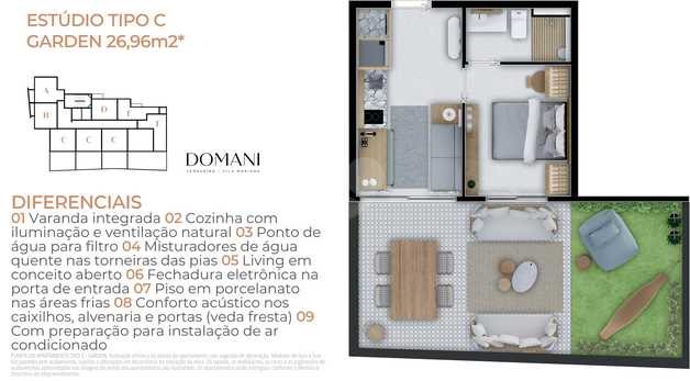 Apartamento 26m²