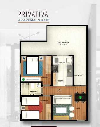 Apartamento 64m²